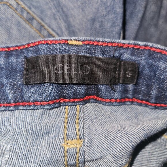 Cello Blue Jeans Distressed Destroyed Juniors Size 5 Skinny Leg - Picture 8 of 12